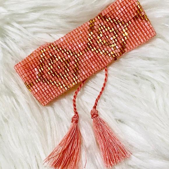 ⚡️ BOHO BEADED TASSEL CUFFS ⚡️ - Picture 2 of 7